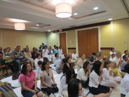 Laity gathered at a dana in Mississauga before Luang Por Liem's departure to Boston