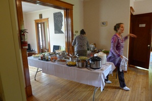 There was plenty of food for all at the working bee