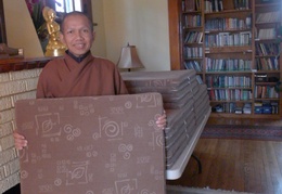Tan Suvijjano finished several mats for the monastery