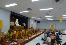 Luang Por Viradhammo introduces the ceremony