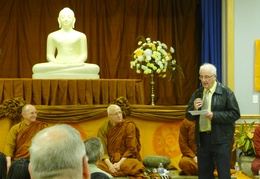 Eddie, the architect of the new bhikkhu vihara, speaks about the new building