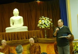 Mark, the contractor who built the new vihara speaks about the new building