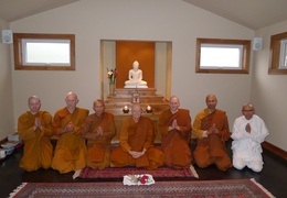 Monastics who spent the 2014 rains retreat at Tisarana
