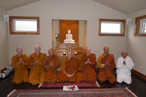 Monastics who spent the 2014 rains retreat at Tisarana