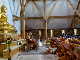 The Sangha pays respects to LP Sumedho
