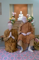 Ajahn Viradhammo with Luang Por Sumedho
