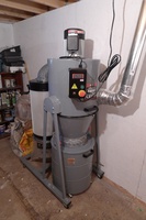 The new vacuum unit in the basement