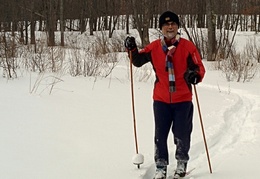 Nissanka gets in some cross-country skiing
