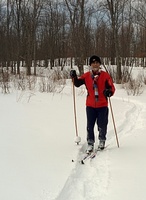 Nissanka gets in some cross-country skiing