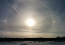 Afternoon sun over the beaver pond
