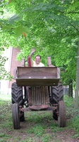 A wave from the tractor