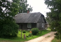 Typical farmhouse near Estonian Latvian border