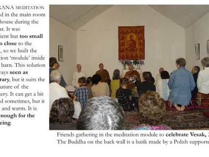A view of the meditation module