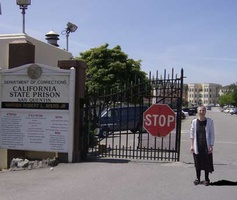 Marion departs from San Quentin prison in California. She went there to visit an imprisoned friend - Jarvis Jay Masters