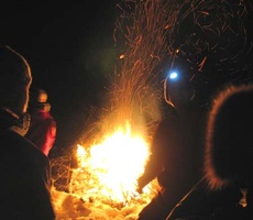 The bonfire is ablaze for new year's