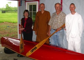 Jim and Robin Howe donated a canoe to the monastery.  Now we can enjoy a paddle on the marsh