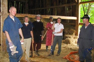 The haymakers.  We had a good crew to help clear the hay