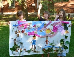 The kids made a lovely mural