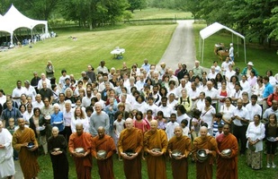 A photo of monastics and laity for Vesak, 2010