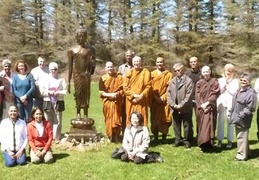 There was a nice gathering for Ajahn Viradhammo's birthday