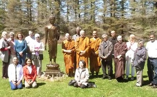 There was a nice gathering for Ajahn Viradhammo's birthday
