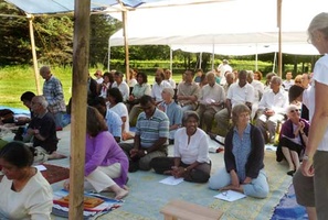 The laity gather for Vesak, 2011