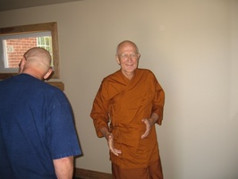 Ajahn Viradhammo returns to the monastery after a long trip abroad