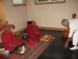 Were were lucky to have Bhante Gunaratana, one of North America's most senior monks, stop by for a visit