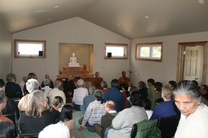 It would have been hard to fit any more in the hall.  Ajahn had many friends