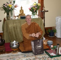 Ajahn Kusalo receives some going away presents