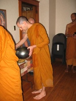 Another view of the monks collecting alms