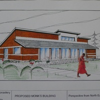 A front view of a possible plan for the new "bhikkhu vihara"