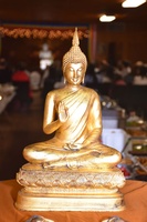Buddha statue at front door
