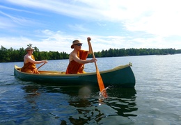 Canoeing on Pike Lake 